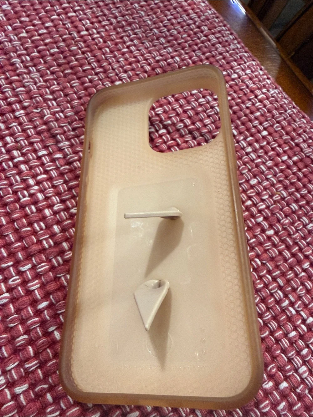 Loopy Checkerboard iPhone Case in Beige & White